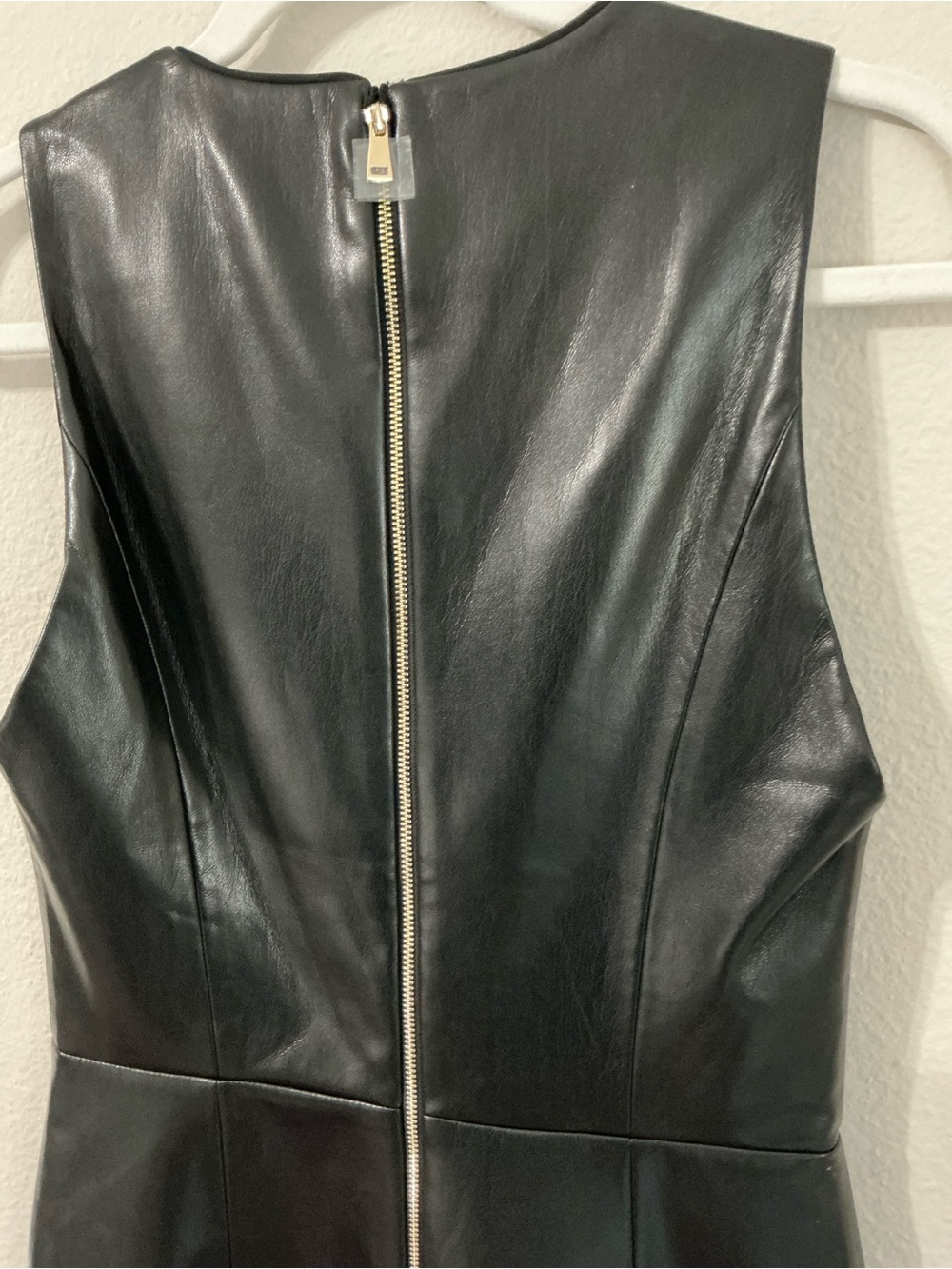 ALICE + OLIVIA  Marcella Faux-Leather Minidress Size 10 (runs small) NWT - Picture 15 of 15